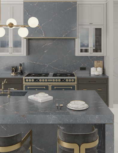 [3334] Silestone Parisien Bleu (0,4 cm Produkt)