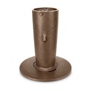 Zapuštěná váza na náhrobek, bronz, výška 21–24 cm