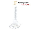 Závity 1 mm PRIAME – 100 ks