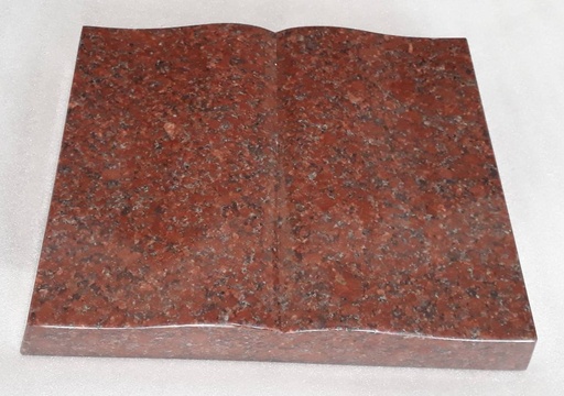 [MG-KNIHA-40X30-CM-IMPERIAL-RED] Žulový pomník Kniha 40×30 cm Imperial Red