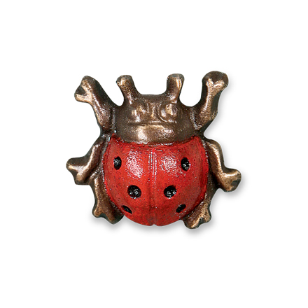 [ST-85416] Bronzová beruška na dětský náhrobek, 3×3 cm