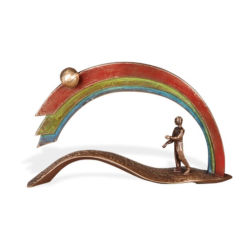 [ST-85384] Bronzová dekorace Cesta k nebi, 15×25 cm