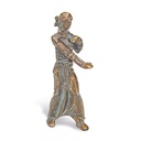 Bronzová figurální dekorace na náhrobek, 14,5×5×7,5 cm