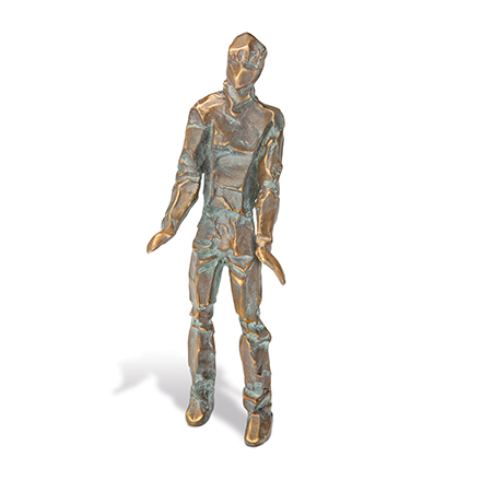 [ST-84317] Bronzová figurální dekorace na náhrobek, 15×5×6 cm