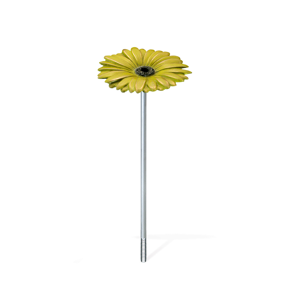 Bronzová gerbera na náhrobek, Ø 6–8 cm
