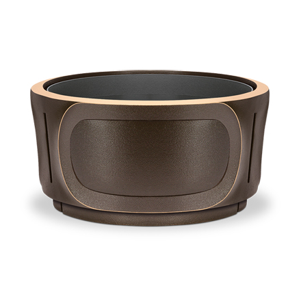 [ST-55001] Bronzová mísa na náhrobek, průměr 22 cm, výška 11,5 cm