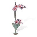 Bronzová orchidej na náhrobek, 43×17,5×10 cm