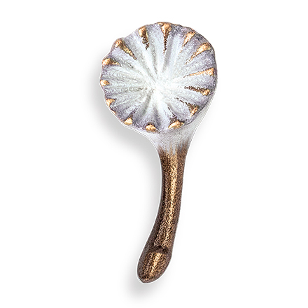 [ST-20959] Bronzová ozdoba Pusteblume na náhrobek, 3,5×1,5 cm