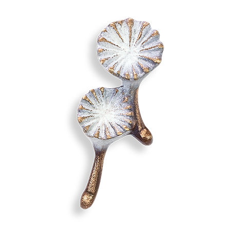 Bronzová Pusteblume na náhrobek, 5×2 cm