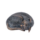 Bronzová spící kočka na dětský náhrobek, 3×6×5 cm