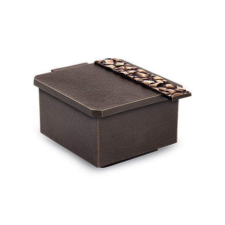 [ST-50141] Bronzová svěcená voda na náhrobek, 6×10×11 cm