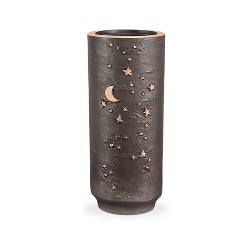 [ST-53097] Bronzová váza na náhrobek, výška 19 cm