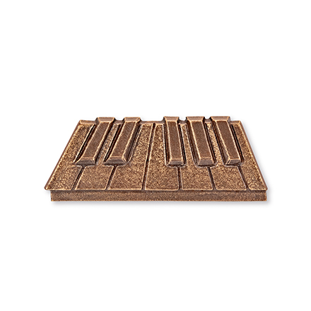 [ST-18921] Bronzové piano na náhrobek, 3,5×9,5 cm nebo 5,5×14,5 cm