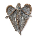 Bronzový anděl na náhrobek, 12×9,5 cm
