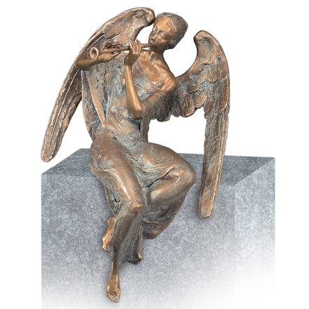 [ST-84124] Bronzový anděl na náhrobek, 16–58 cm