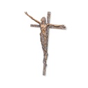Bronzový Kristus na kříži, 38×23,5 cm