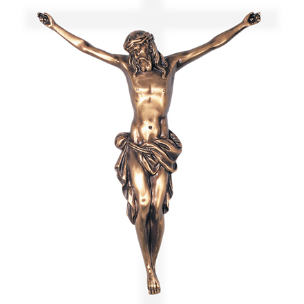 Bronzový Kristus na náhrobek, 14–112 cm
