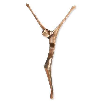 Bronzový Kristus na náhrobek, 36×18 cm