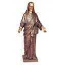 Bronzový Kristus požehnávající na náhrobek, 77×36 cm