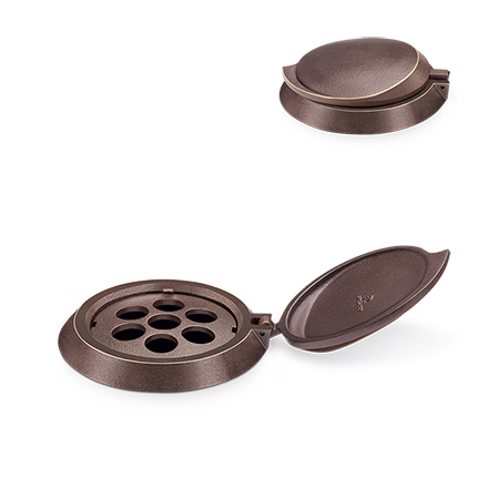 [ST-53312] Bronzový květináčový kroužek na náhrobek, Ø 13 cm