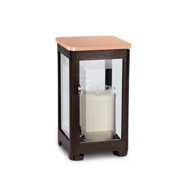 Bronzový lampáš na hrob, 16–30 cm