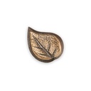 Bronzový list na náhrobek, 2×1 cm