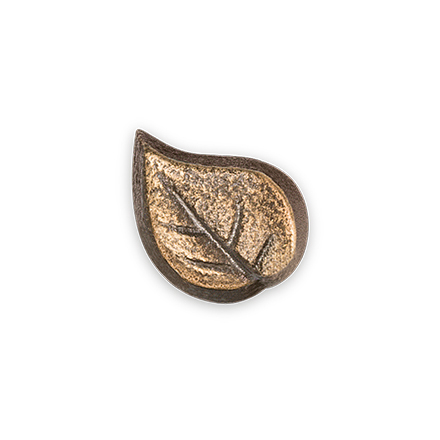 [ST-20431] Bronzový list na náhrobek, 2×1 cm