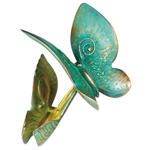 [ST-20365] Bronzový motýl na náhrobek, 10×8 cm