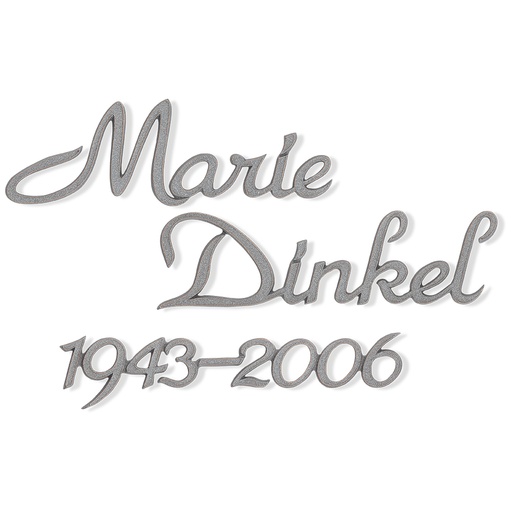 [ST-SZ047] Bronzový nápis Dinkel na náhrobek