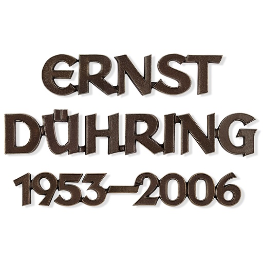[ST-SZ055] Bronzový nápis Dühring na náhrobek