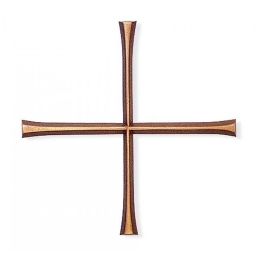 [ST-28450] Bronzový rovnoramenný kříž Antiqua Parabel, 12×12 cm