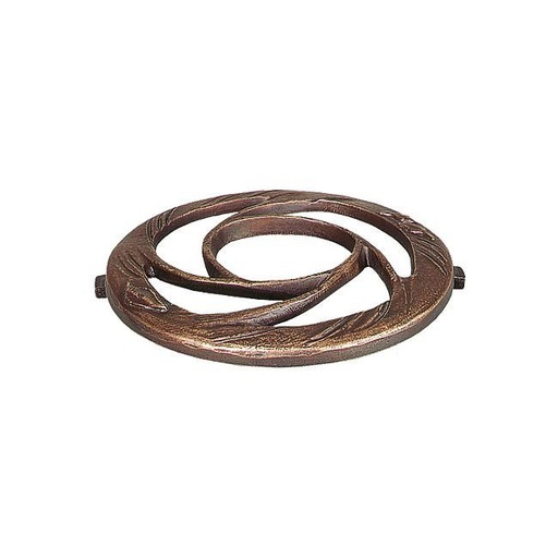 [ST-93054] Bronzový rozdělovač květin na náhrobek, Ø 15 cm