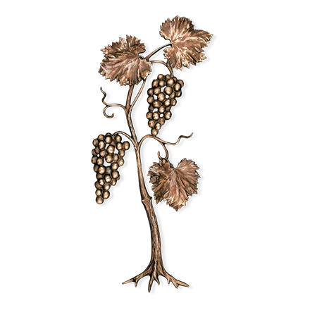 [ST-33150] Bronzový vinný kmen na náhrobek, 60×28 cm