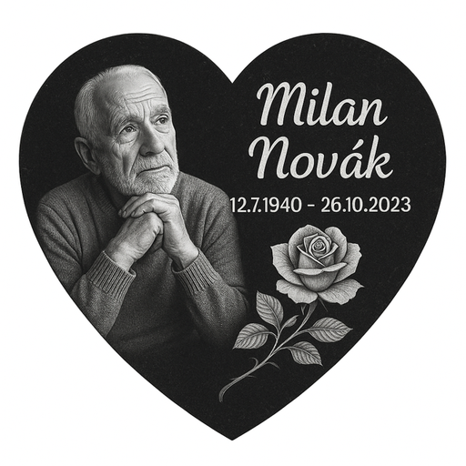 [6159] Epitafná doska čierna žula