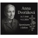 Epitafná gravírovaná doska čierna žula