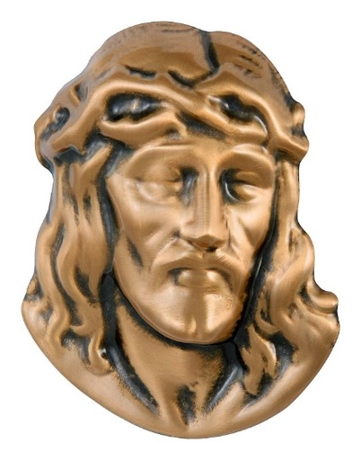 [862] Hlava Ježíše 13x10 bronz