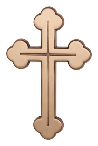 [1360/BRO] Křížek čtyřlístek 20,5x13 (Bronz)