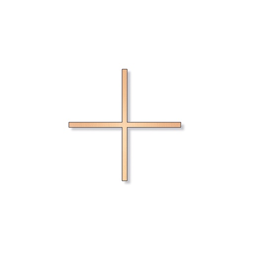 [ST-SCHRKR034] Náhrobní kříž Alblock, 25×25 cm, bronz