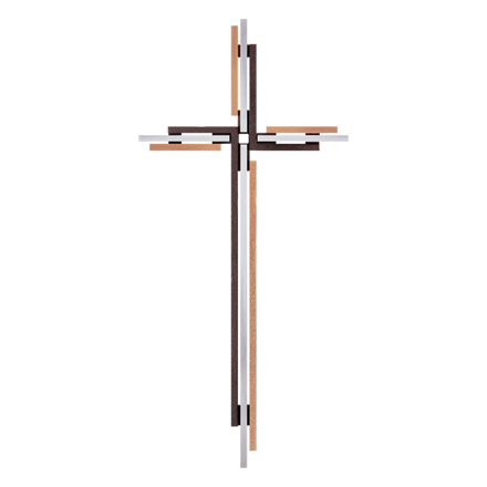 [ST-62599] Náhrobní kříž aufliegend, bronz, 15–61 cm