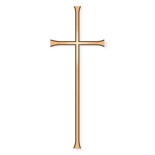 [ST-SCHRKR009] Náhrobní kříž Formal z bronzu, 12–50 cm