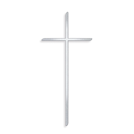 [ST-26076] Náhrobní kříž Hausner z nerezové oceli, 10–45 cm