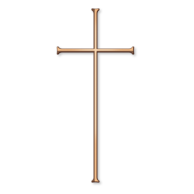 Náhrobní kříž Leipold, bronz, 10–45 cm