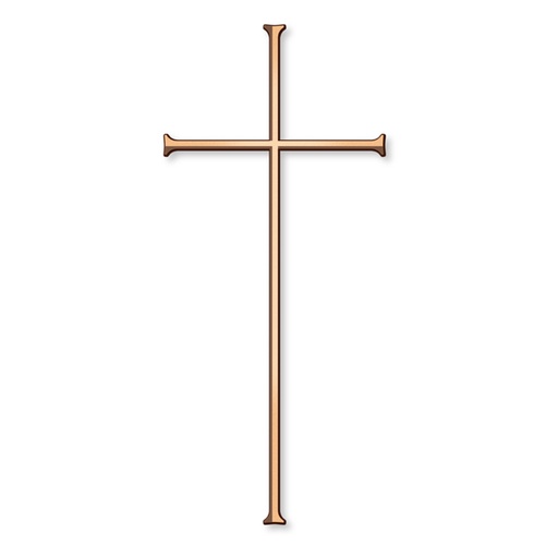 [ST-26071] Náhrobní kříž Leipold, bronz, 10–45 cm