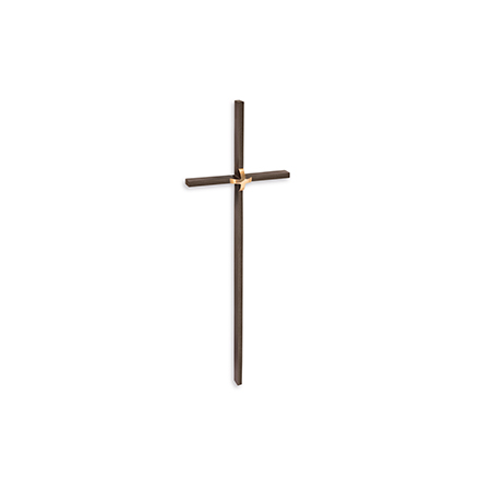 [ST-60312] Náhrobní kříž na hrob, bronzový, 30–50 cm