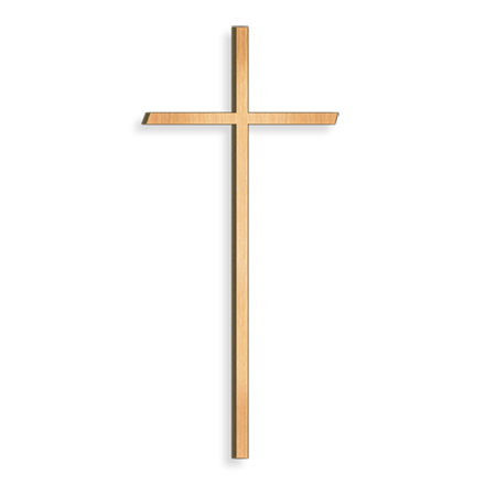 [ST-26035] Náhrobní kříž s křišťálem, bronz, 8–80 cm
