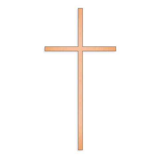 [ST-SCHRKR052] Náhrobní kříž s nápisem Gericke, bronz, 10–45 cm