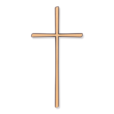 [ST-26081] Náhrobní kříž Scalina, bronz, 10–45 cm