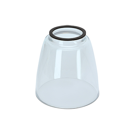 Náhrobní lampáš skleněný, výška 11 cm