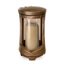 Náhrobní lampáš z bronzu, výška 23 cm