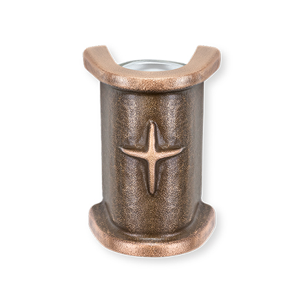 [ST-53030] Nástěnná váza na hrob, bronz, 10×7×5 cm